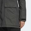 adidas Модная теплая длинная пуховая куртка с капюшоном, повседневная верхняя одежда для женщин, черная DZ1498