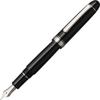 Platinum Century Fountain Pen  Rhodium Finish  Black Diamond