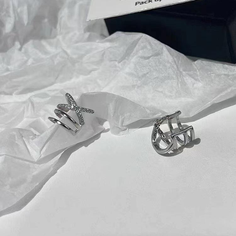 Light Luxury High-Grade Elegant Ear Clip Non-Pierced Female Niche Retro Ear Clip Earrings Earrings