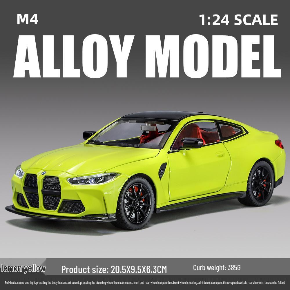 1:24 Boma M4 Сплав Модель Спортивного Автомобиля - Детская Игрушка и Коллекционный Дисплей, Маленький Автомобиль Подарок для Мальчиков