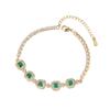 Dopamine Bracelet Simulation Paraiba Simple Green Gold White Multi-color Colorful Treasure New Women