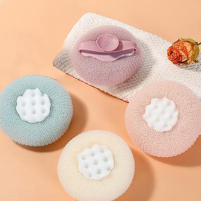 Полотенце для ванны Губка Грязевая Аксессуары для ванной Комнаты Круглый Подсолнух Шарик для душа Супер Мягкий Массажный Шарик для ванны С присоской Щетка