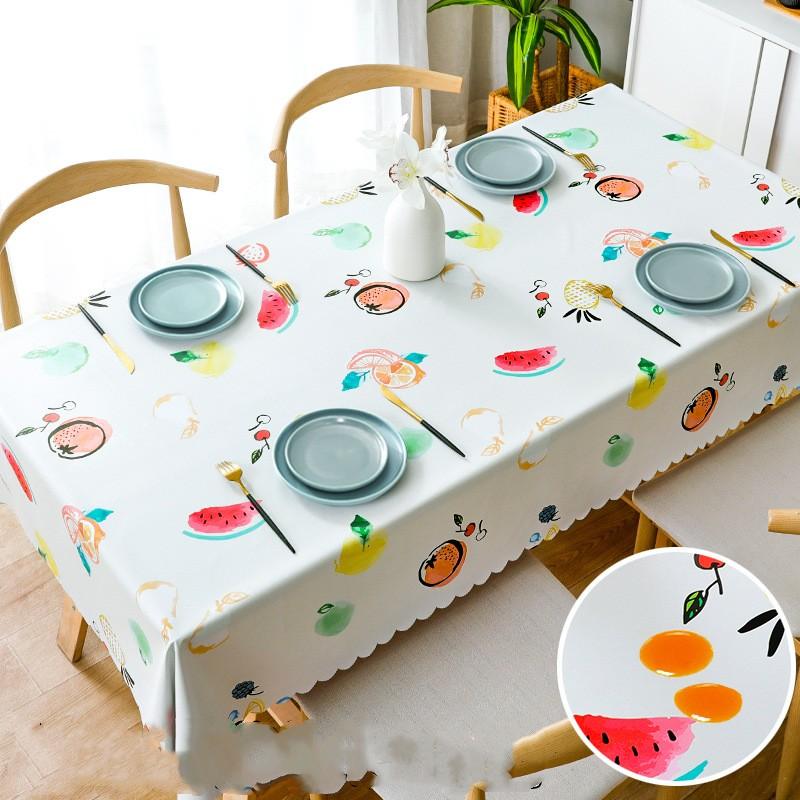 Роскошная высококачественная водонепроницаемая и маслостойкая скатерть из ПВХ, не требующая мытья, прямоугольный бытовой стол, чайный столик и настольная ткань