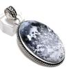 Подвеска из стерлингового серебра 925 пробы с натуральным дендритовым опалом ручной работы 2,56 дюйма R8c00