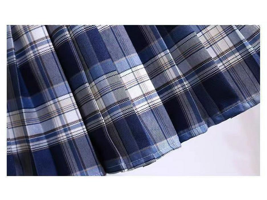 Комплект юбки в стиле колледжа для девочек - Униформа JK для весны и осени