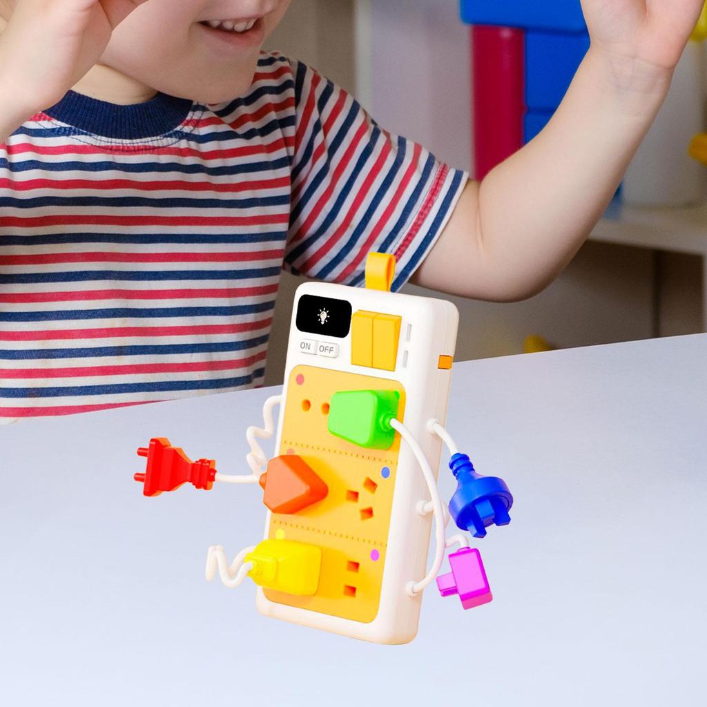 Сенсорная доска-переключатель Игрушка Материалы для DIY Мелкая моторика Активность в дороге Детали
