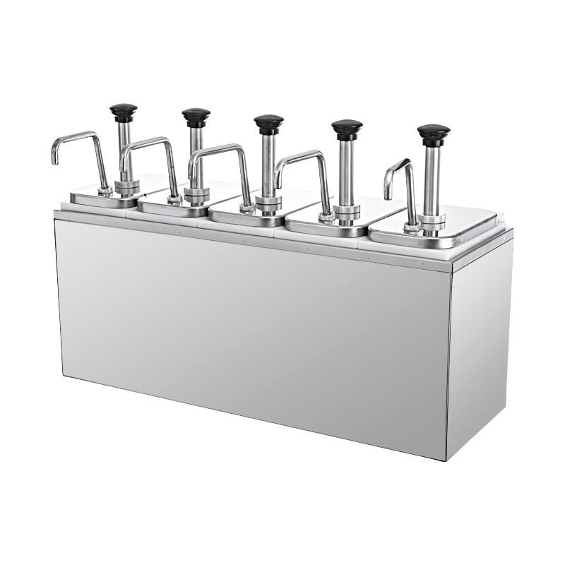 Stainless Steel Sauce Pump Dispenser for Coffee, Syrup, and Jam