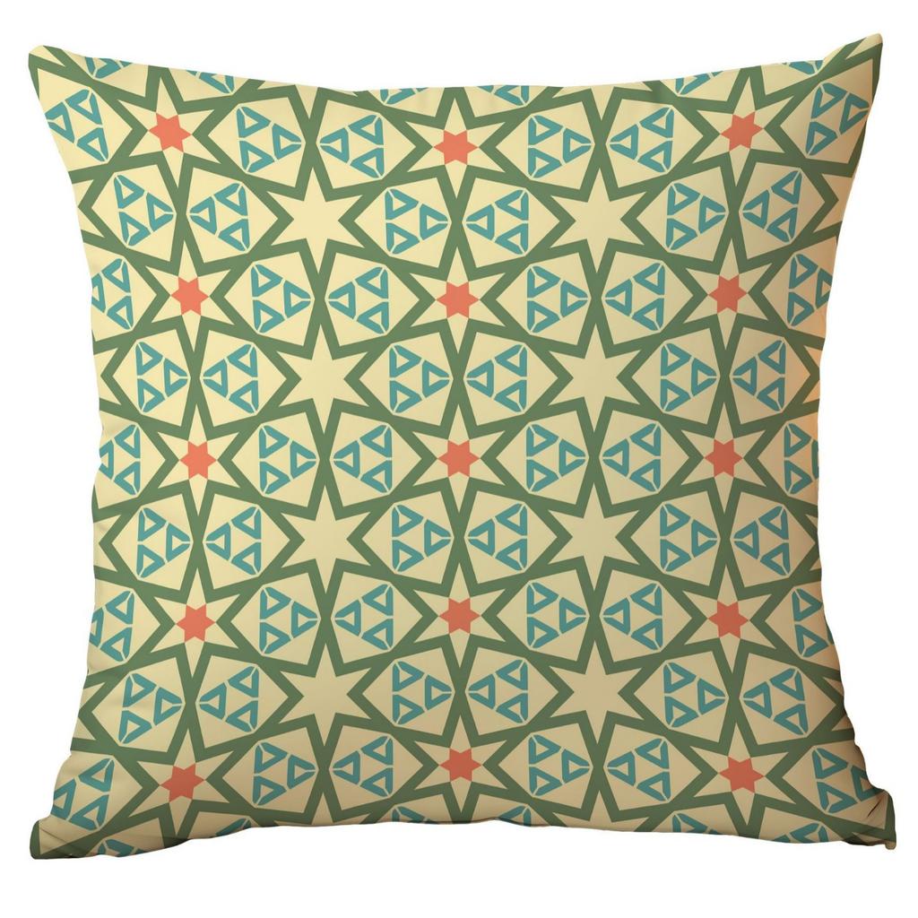 Polyester Colorful Geometric Pillow Case Combination Home Sofa Cushion Pillow Case