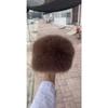 Imitation Fur New Fox Fur Flat Top Hat Thickened Fluff Warm Ear Protection Hat Dome Snow Winter Hats