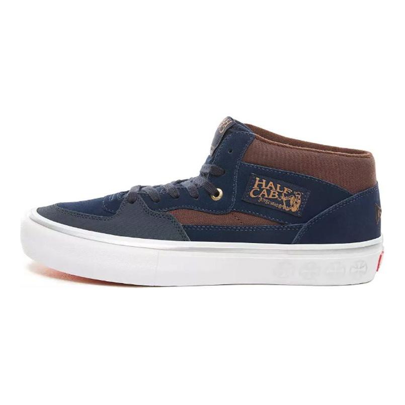 Vans Pro Skate Низкие Кеды на Шнуровке Средней Высоты Обувь для Скейтборда Унисекс Синий Коричневый VN0A38CPUHL