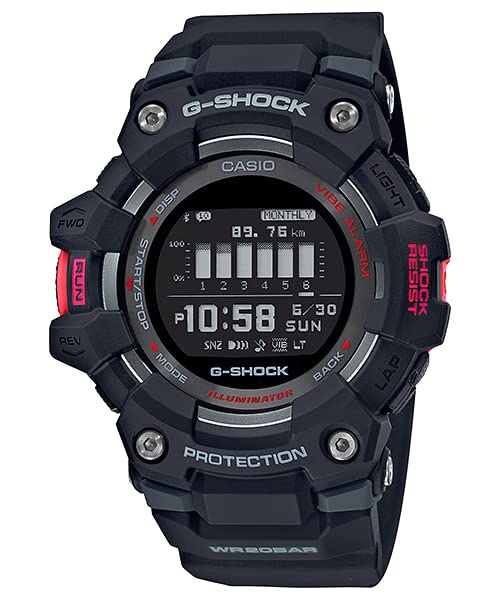 Casio G-SHOCK GBD-100-1 G-SQUAD Bluetooth Цифровые часы Мужские Водонепроницаемые Черные