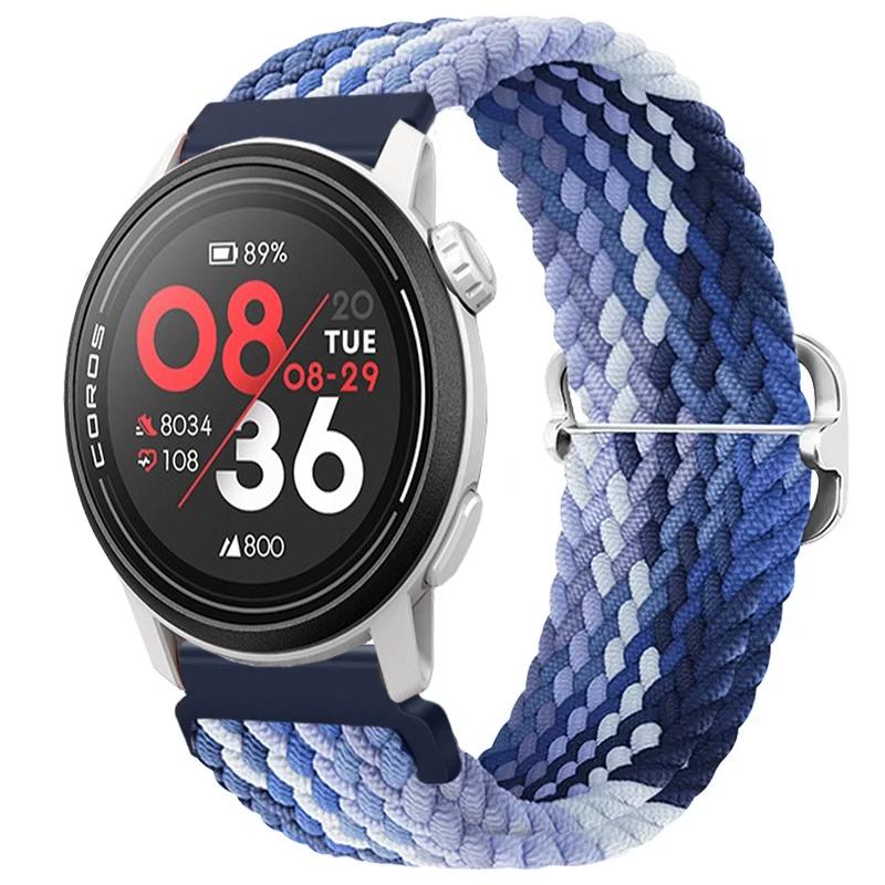 Нейлоновый плетеный ремешок 20/22 мм для COROS APEX 4/PACE Pro/4 3 2 Регулируемый браслет для CMF Watch 3/2/1 Pro Suunto Race 2/S/Run