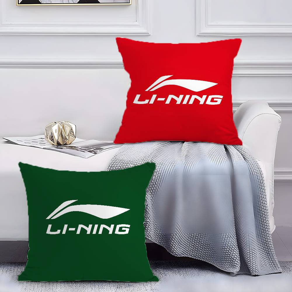 Классические спортивные принты Li-Ning-A Наволочка Наволочка против пылевых клещей Невидимая молния Шелковистый короткий плюш Чехол для диванной подушки