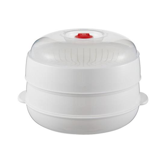 Микроволновая пароварка для овощей, пищевой прозрачный пластик, многоразовая кухонная пароварка для пельменей, овощей