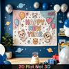 Party Backdrop New Year Animal Flat Cute Multi Layered Celebrations Photo Booth Decor Front Door Decor
