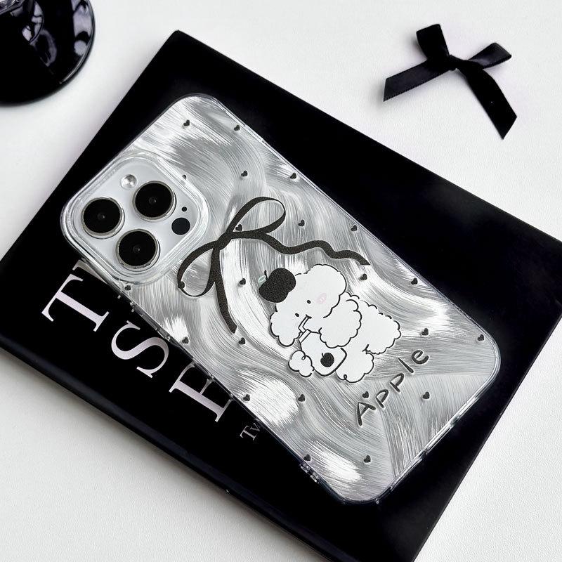 Прозрачный чехол Zhitai для iPhone 12/13/14/15Pro/16, подходит для Apple 15Promax, дизайн из перьевой пряжи