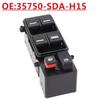 Automotive Glass Lift Switch 35750-SDA-H15 Powered Window Control For Honda Accord Odyssey Auto Replacement Part