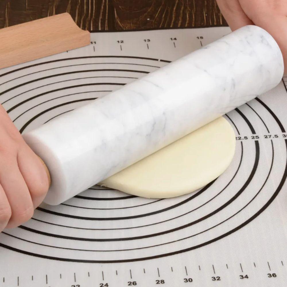 Гладкая поверхность Ролик для теста Деревянная ручка Палочка для раскатывания теста Мраморная скалка Печенье