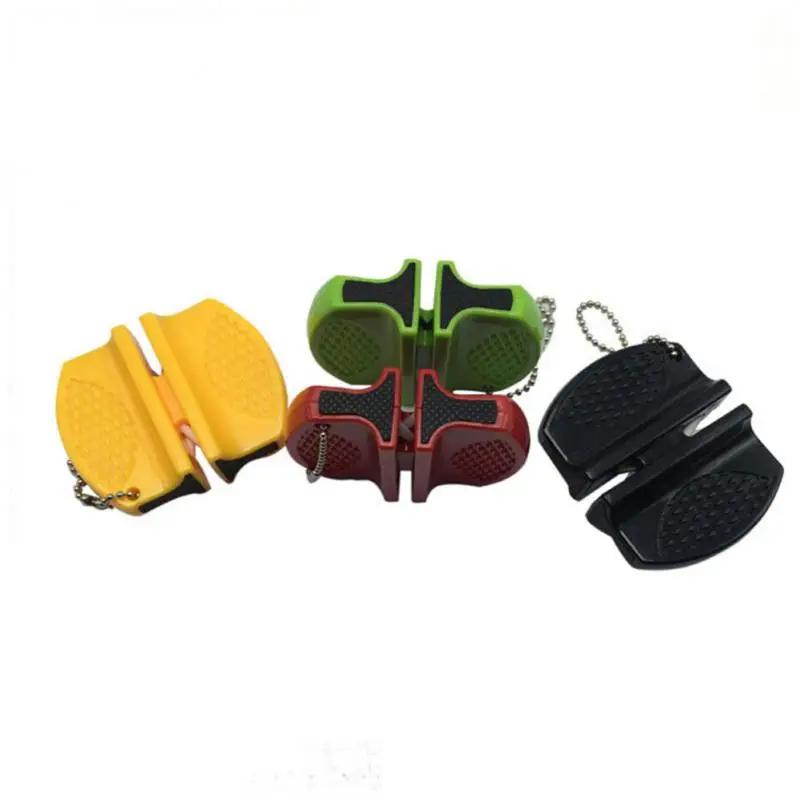 New Mini Knife Sharpeners Ceramic Rod Knife Whetstone Sharpener Portable Butterfly Type Outdoors Sharpening Knives Stone Tools
