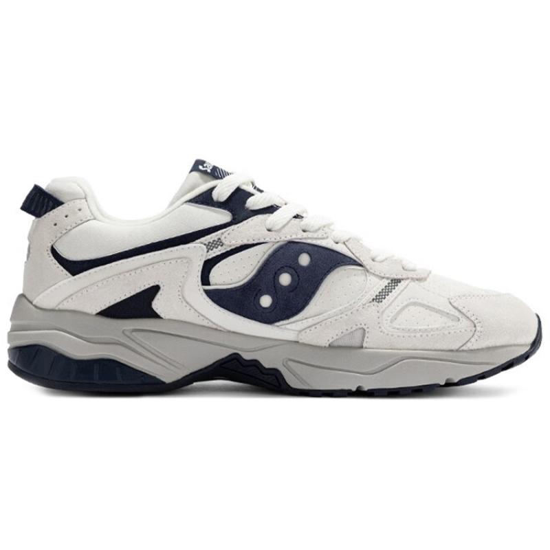 SAUCONY Амортизация GSD 90S, Нескользящие, Износостойкие Поддержка Низкий верх Повседневная обувь Унисекс Белый Синий Saucony S79028-1