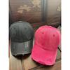 Retro Old Ripped Black Baseball Hat Men and Women Spring and Summer Trend Street Personality Soft Top Baseball Cap Versatile
