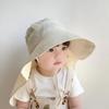 Wide Brim Children Bucket Hat Shawl Summer Sun Hat Casual Sunscreen Fisherman Cap Boys