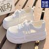 Summer New Mesh Thick-soled Little White Shoes Women's Versatile with Skirts Board Shoes Breathable and Lightweight Casual Shoes