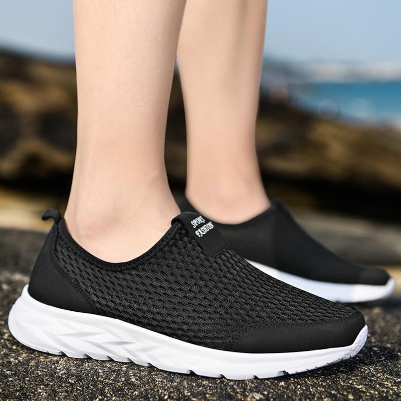 Мода 2024 года Мужская повседневная обувь Кроссовки Slip On для мужчин Прогулочные мужские кроссовки Mesh Classic Zapatillas Hombre Дышащие мужские кроссовки