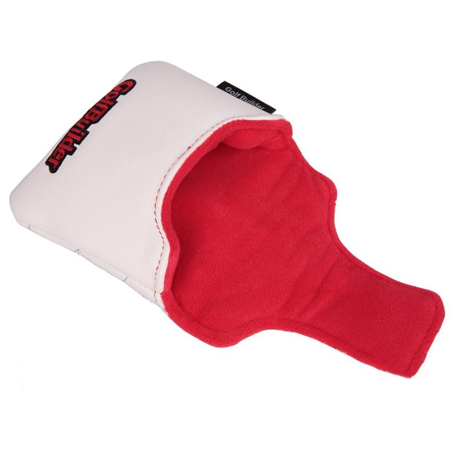 White Magnetic Spider Embroidery Golf Club Square Mallet Putter Head Cover 1Pcs