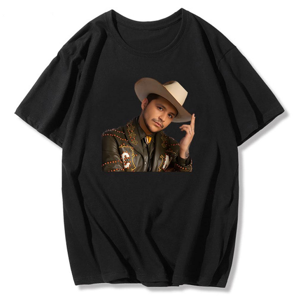 Christian Nodal Graphic Printing Tshirt Summer Harajuku Cotton Teeshirt Short Sleeve Hip Hop Grunge Tshirt Sudaderas Punk Tees
