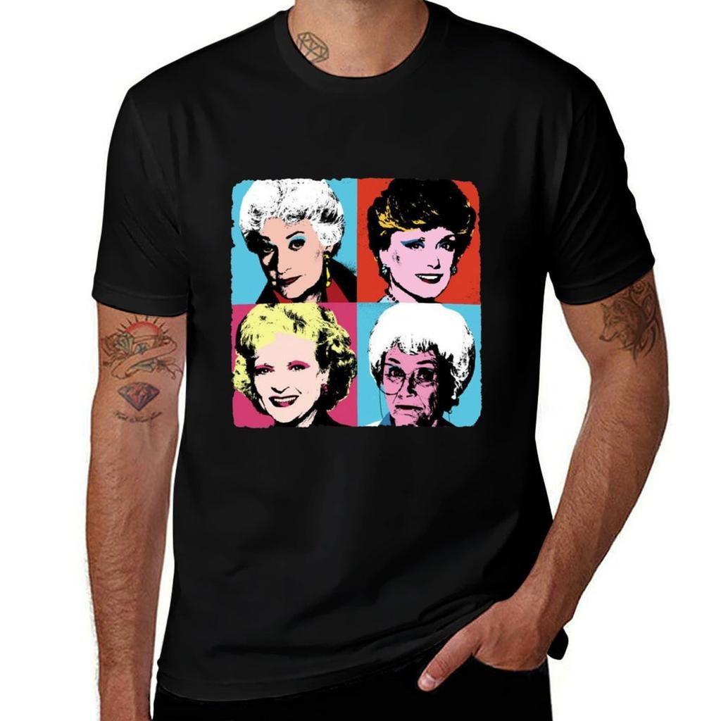Golden Girls Tshirt Work Short Sleeve Cotton Top