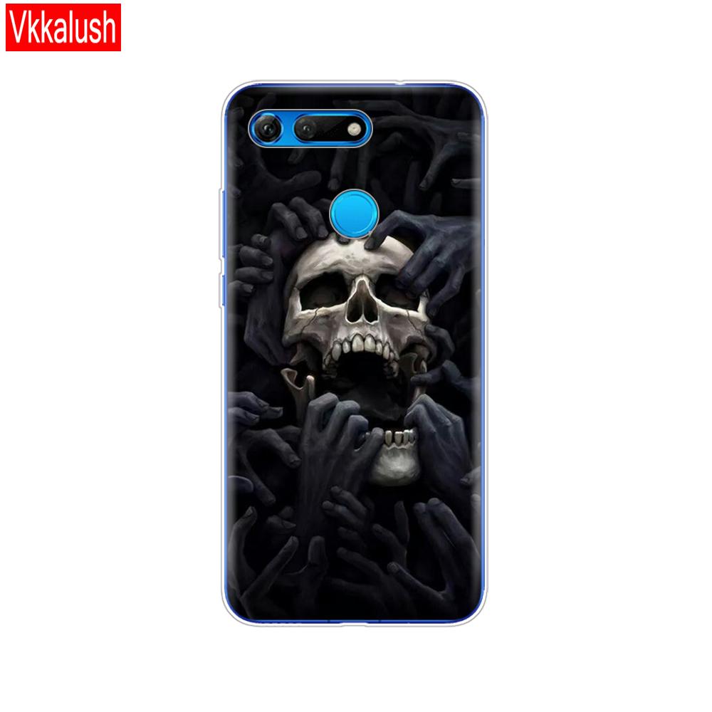 Силиконовый чехол для телефона для Huawei Honor View 20 V20, чехол из ТПУ, мягкий силиконовый чехол для Honor V20, чехол с милым животным узором