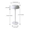 Modern Portable Table Lamp Nightstand Touch Lamp Decorative Wine Bottle Lamp 3 Colors Dimmable