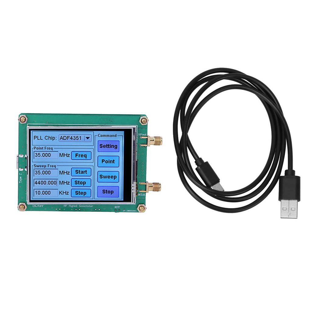 Signal Generator Full Touch Screen RF Sweep Frequency PC Control with Data Cable ADF4350 ADF4351 ADF435X