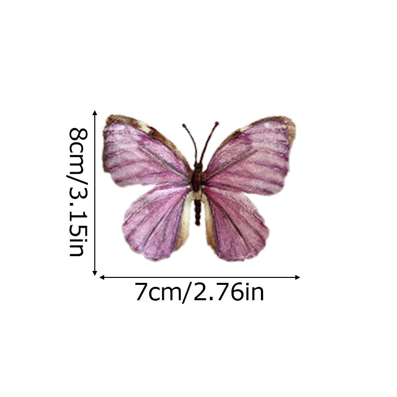 10PC DIY Decor Weddings Home Garden Accents 3D Printed Artificial Butterflies PVC