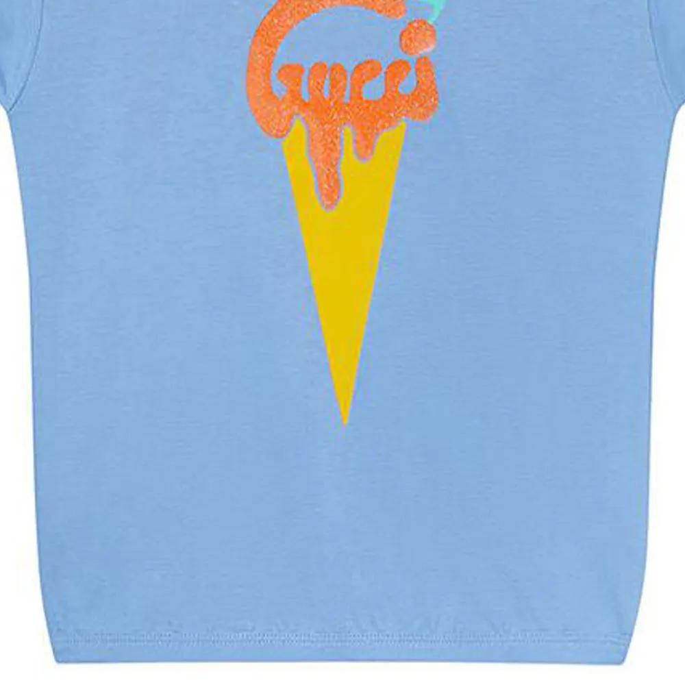 GUCCI Kids T-Shirts Crew Neck Moderate (Unisex) T-Shirts 718008 XJE39 4087