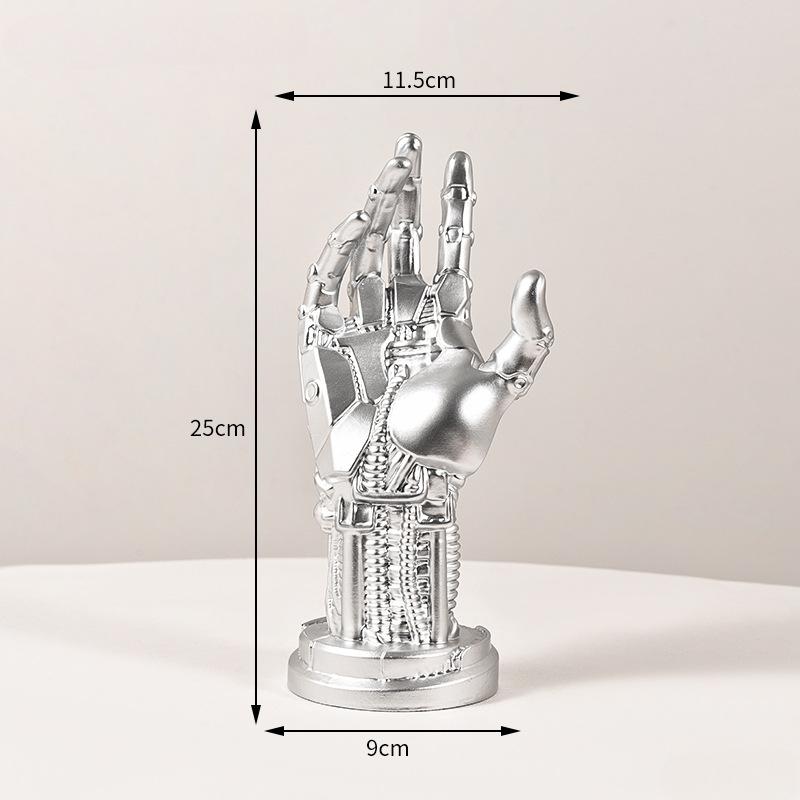 New Creative Game Controller Desktop Stand Cyberpunk Mechanical Arm Simulated Robot Hand Sculpture Mechanical Hand Staute Decor