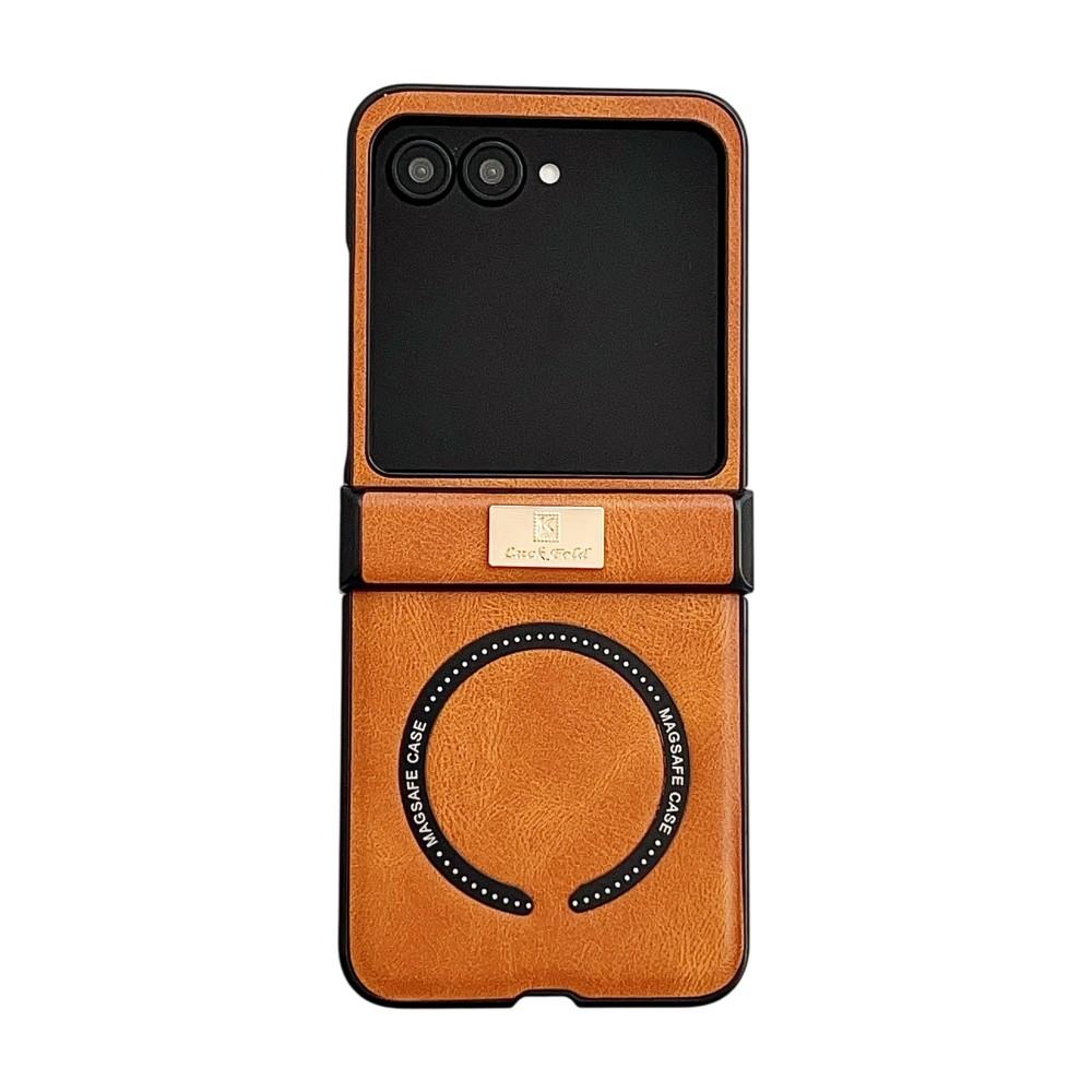 Для Motorola Razr 60 Ultra Чехол Роскошная PU Кожа Магнитная Беспроводная Зарядка Защитная Задняя Крышка Для Moto Razr 60 50 Ultra Чехол