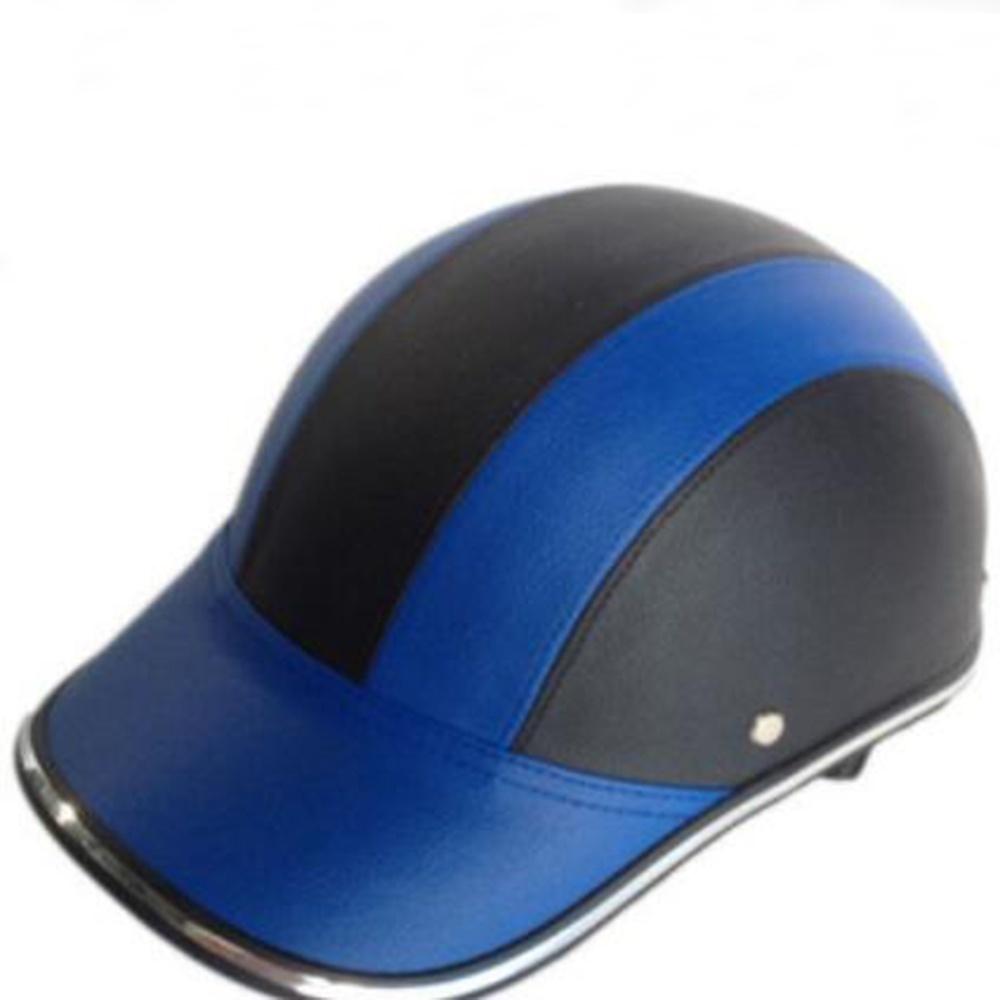 Мотоциклетный шлем для мужчин и женщин, шлем из искусственной кожи, кепка для спорта на открытом воздухе, бейсбол, велоспорт, MTB, катание на коньках, регулируемые анти-УФ-защитные велосипедные шлемы