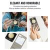 Роскошный кожаный защитный чехол на шарнирах для Samsung Galaxy Z Flip 5 5G, складной чехол Z Flip5, защитная пленка, противоударный жесткий чехол