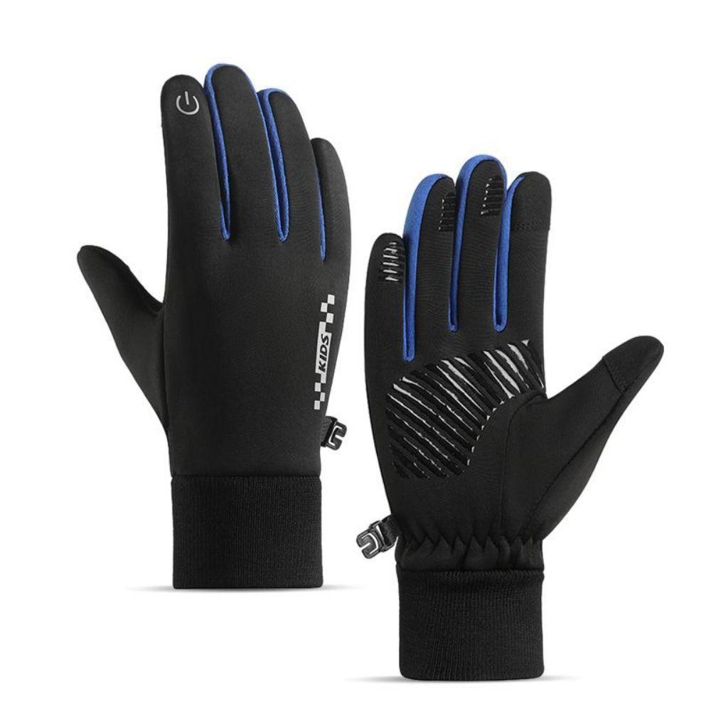 Kids Warm Gloves Non-slip Bicycle Sports Mittens Autumn Winter