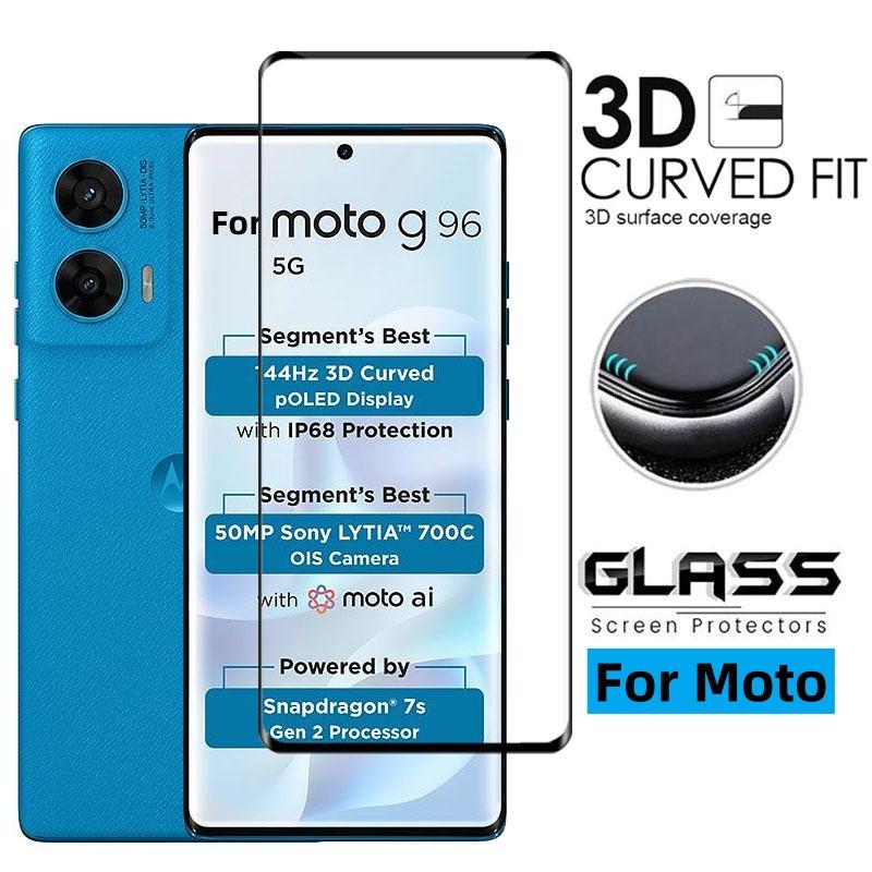 Стекло Full Cover для Motorola Moto G96 Защитное стекло для экрана Moto G96 Закаленное стекло Moto G96 3D Защитная пленка для телефона Motorola Moto G96
