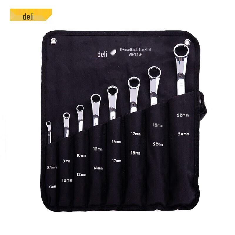 Deli Mirror Finish Double Combination Wrench Set