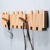 Настенные деревянные вешалки для одежды в форме клавиш пианино, органайзер для шляп, креативный крючок для одежды, ключи