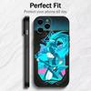 Anime TBH-X Lucky B-Blue Phone Case For iPhone17,16,15,14,13,12 Plus,Max Soft Silicone Black Cover