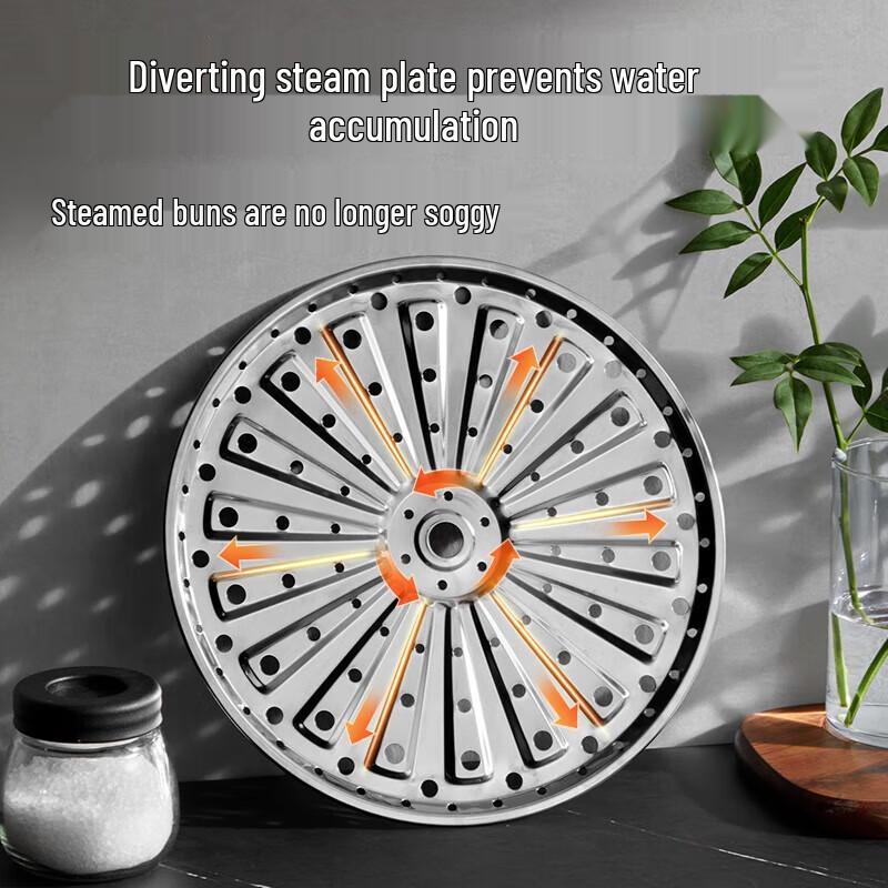 Cooker King 304 Stainless Steel 3-Layer Steamer Pot