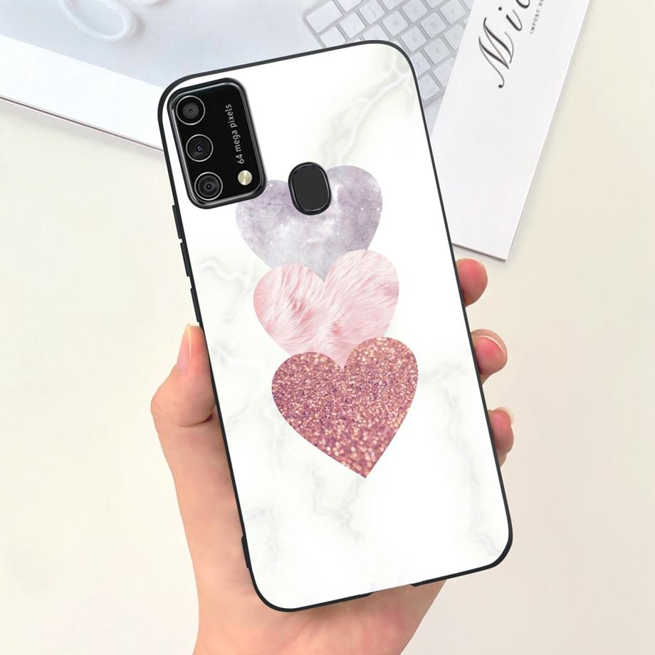 For Samsung M31 M21 2020 SM-M215F Case Ultra Soft Bumper Flower Cat Painting Housing On Smasung Galaxy M21 M 31 Funda Bumper