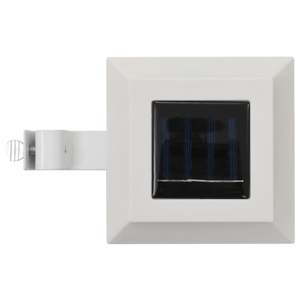 vidaXL Outdoor Solarleuchten 6 Stück LED Quadratisch 12 cm Weiß