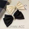Korean Fashion Hairclips Satin Silk Bow Bowknot Hair Clips for Girls Barrettes Hair Accessories Ponyhair