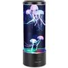 Jellyfish Lava Lamp, Children's Night Light with 7 Changeable LED Colors, USB/batteries, Fantasy Bedside Lamp, Christmas Gift